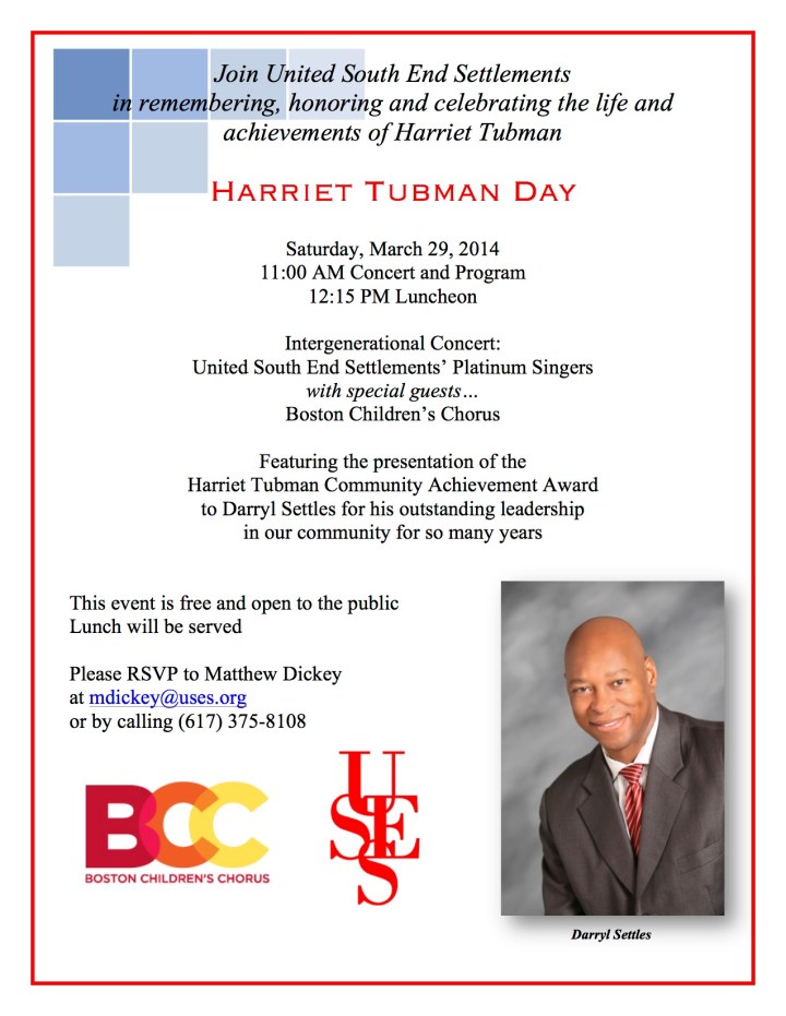 picture of Darryl Settles and description of groups to perform--Platinum SIngers and Boston CHildren's Chorus